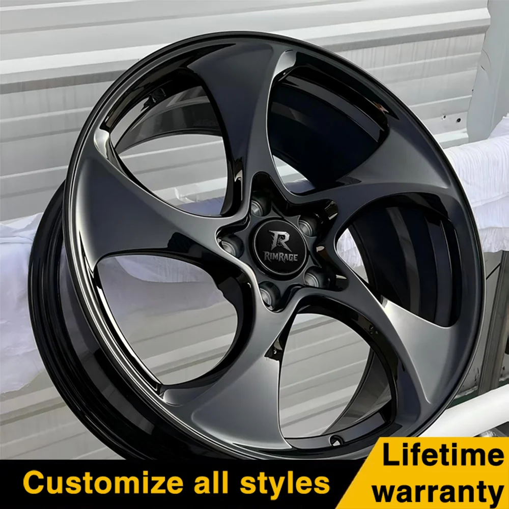 18-22 Inch Custom Forged Alloy Wheels Gloss Black Five Spoke Rims For M Series RS ModelsF20,F30,F35,G20,G30,E90,E60,F10,F15,G05