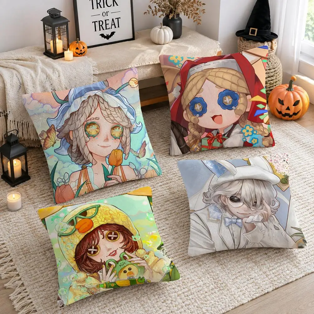 Game I-Identity V Cushion Cover Soft Plush Cushion Case Throw Pillowcase Cozy Home Sofa Bed Living Room Decor