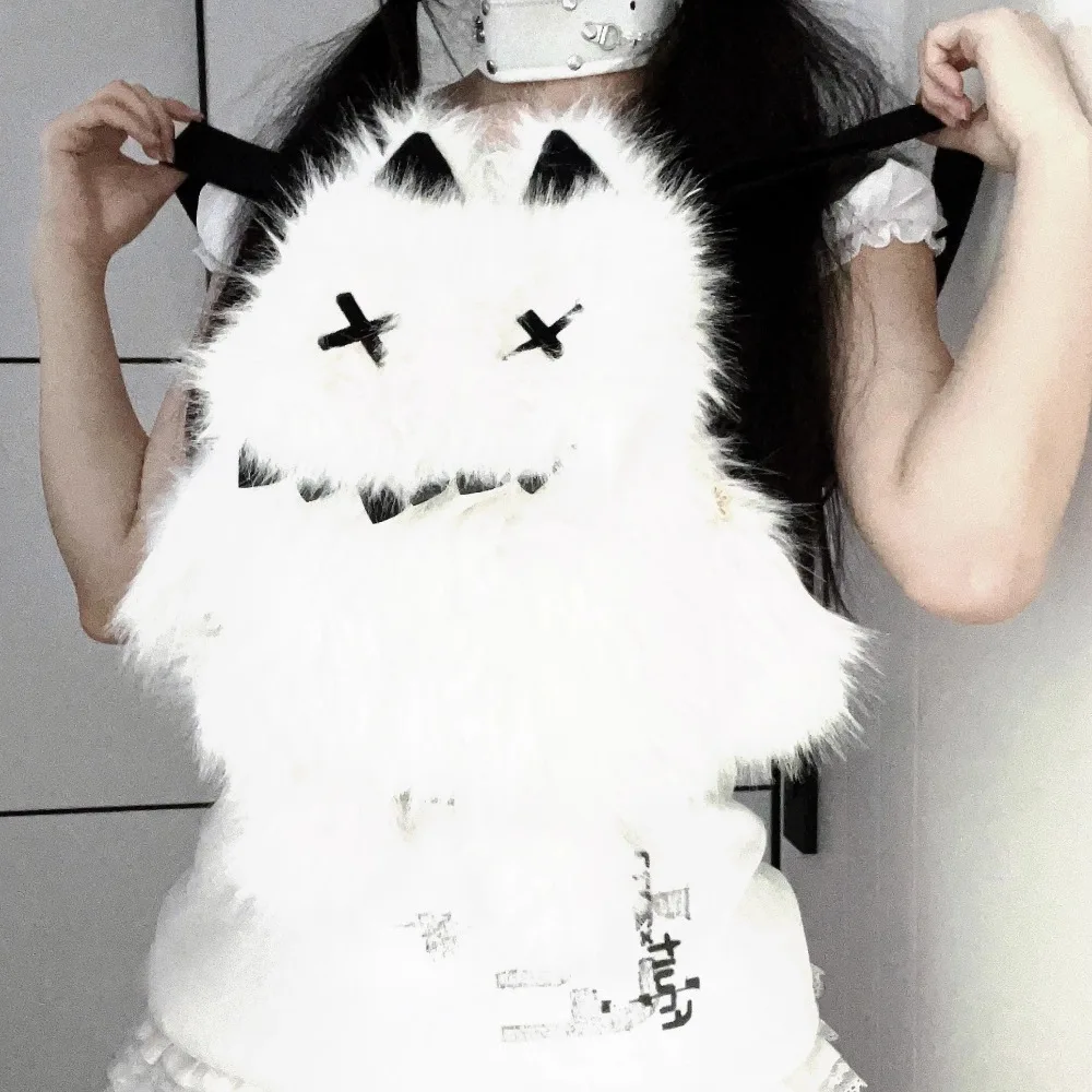 

Cute Fashion Plush Fur Bag Y2k School Mochila Hot Cool Backpack 2025 New Unique Youth Mochilas Beautiful Bags for Woman