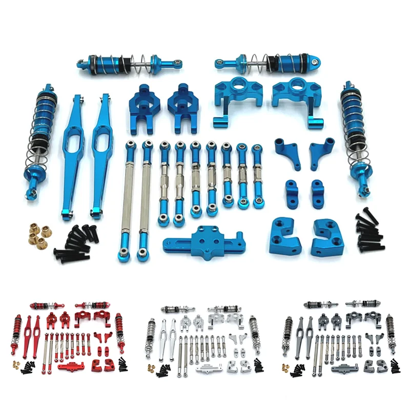 Wltoys 12429 Metal Upgrade Parts Kit Steering Assembly Link Rod Shock Absorber Set 1/12 RC Car Accessories