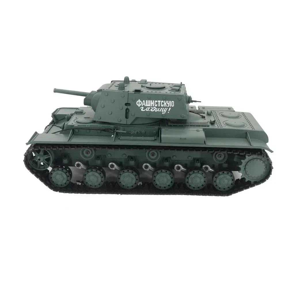 New Henglong Soviet Kv-1s Heavy Remote Control Tank Simulation Battle Competitive Rc Tank Track Model Toy Children Outdoor Gift