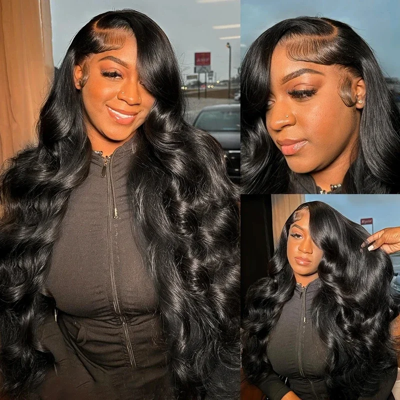 Raw Peruvian Body Wave 250% Density 40 42 inch 13x6 HD Lace Front Human Hair Wigs 13x4 Frontal Wigs Women Glueless Closure Wigs