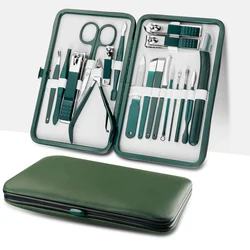 German Seiko Nail Clippers Set Portable Luxury Manicure Pedicure Kits Bright Black Personal Care Tools Eyebrow Scissors