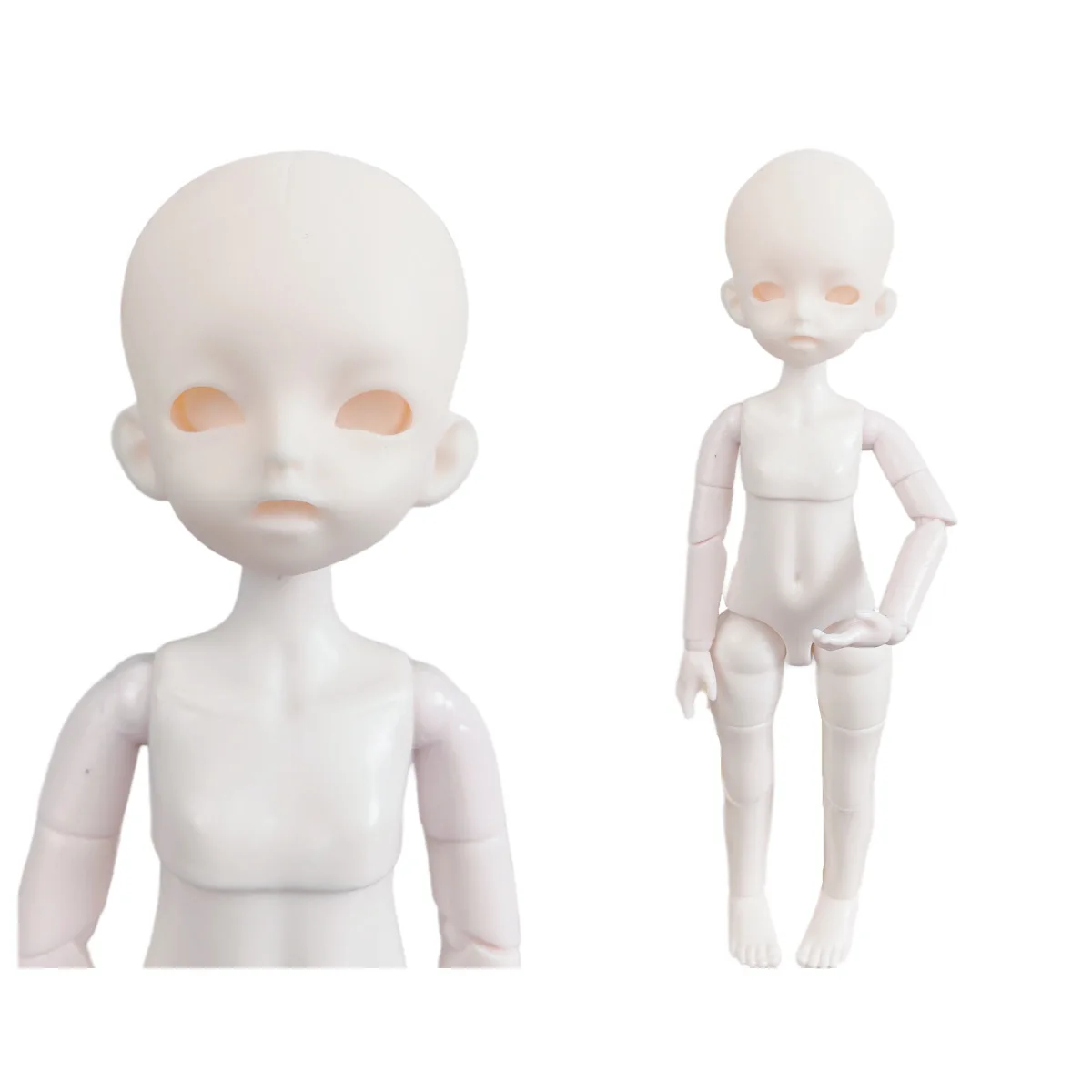 1/6 Bjd Doll Girls Body 30cm Nude Body Doll White Skin Multi-joint Movable Diy Accessories Dress Up Toy Creative Birthday Gift