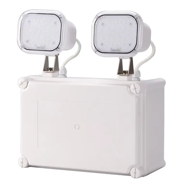 IP65 Waterproof LED Emergency Dual Light Energy Saving Rechargeable Plastic Housing with Ni Cd Battery 3 Year Warranty