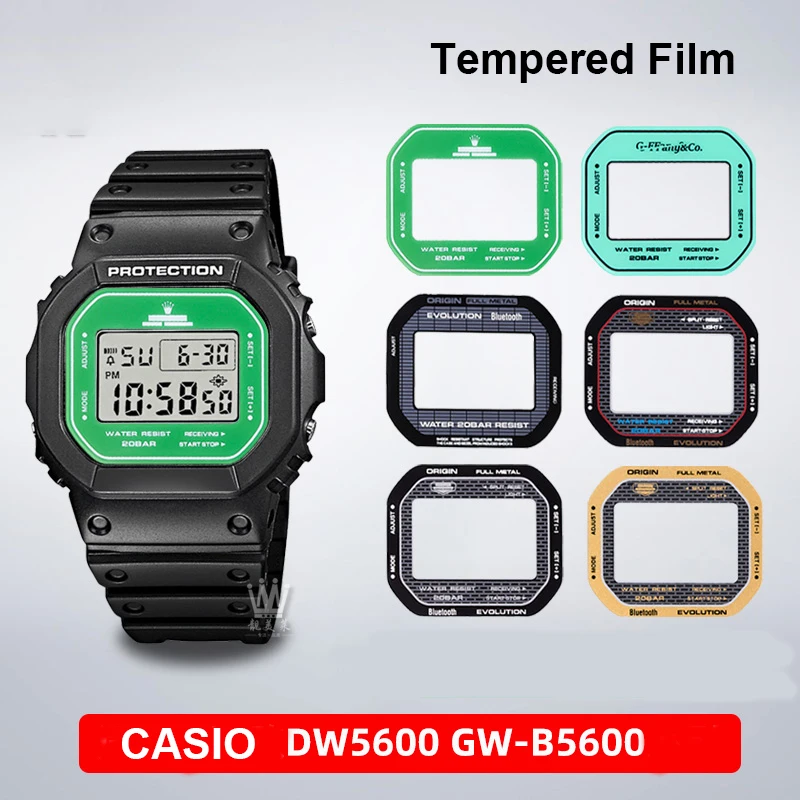 Watch Mirror Protective Film For Casio Small Squar DW5600 Tempered Film 3229 DW-5600 GW-B5600 DW-5635 Modified Screen Protector