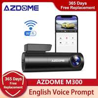 AZDOME M300 Dash Cam 1296P Dash Cam Car DVR Recorder Night Vision Loop Recording 24H Parking Mode WIFI English Voice APP Control