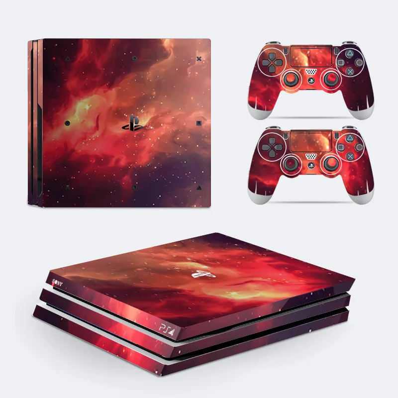 For Sony PS4 Pro Stickers Console and Controllers Full Protective Skin Decal for Sony PS4 Slim Case Protector Game Accessories