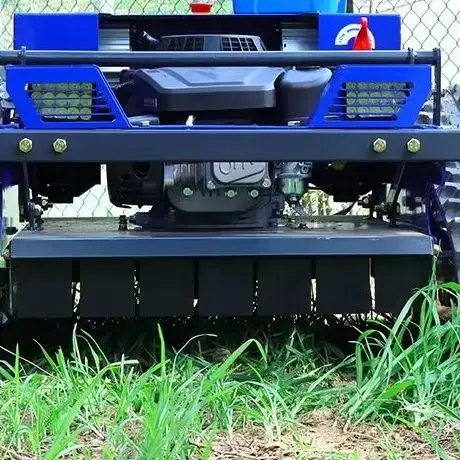 عرض القطع المخصص 550 مم جزازة العشب للاستخدام في الحديقة المنزلية، جزازة العشب الصناعية الذكية للتحكم عن بعد