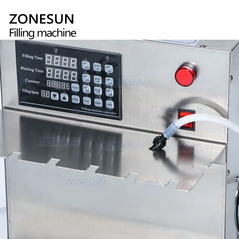 ZONESUN ZS-DFGB Electric Numerical Control Squeeze Spout Pouch Sachet Water Filling Machine Juice Soft Drink Dosing Filler