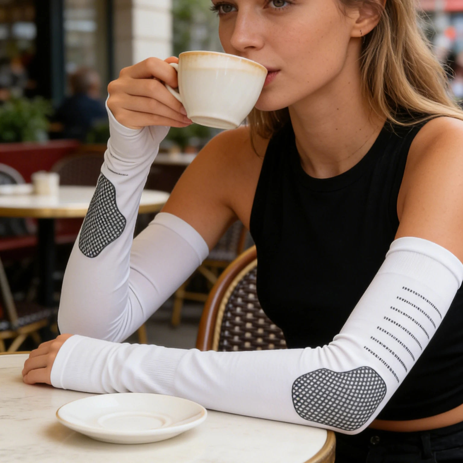 

1Pc Sports Ice Sleeves Sleeves Outdoor Cycling Sunscreen Sleeves Summer Sunshade Solid Color Household Sleeves Hand Sleeves