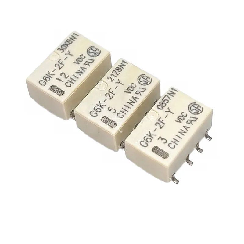 5Pcs/lot DC 3V 5V 12V 24V SMD G6K-2F-Y Signal Relay 8PIN