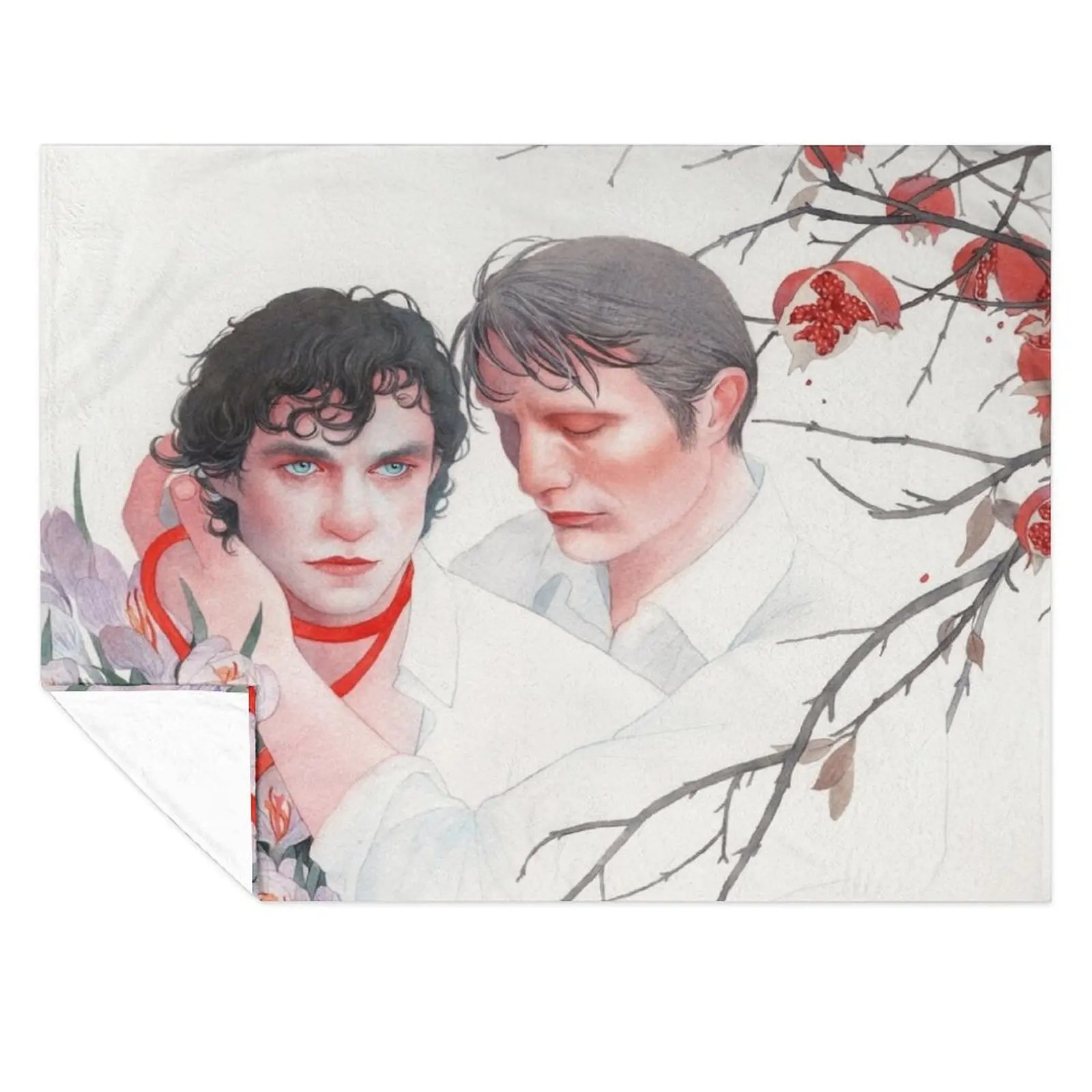 

Hannibal AU / Hannigram Throw Blanket Blankets For Baby Cute Plaid Thermals For Travel Blankets