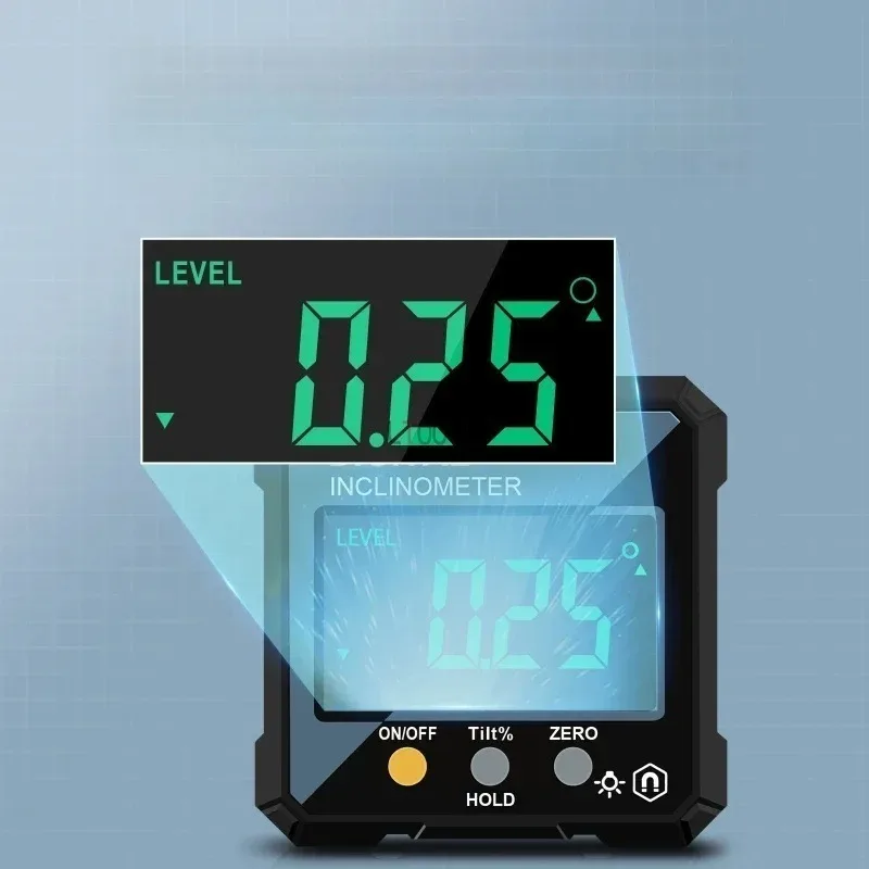 

High Precision Digital Inclinometer Laser Level Small New Magnetic Angle Measuring Instrument Multifunctional Slope Ruler