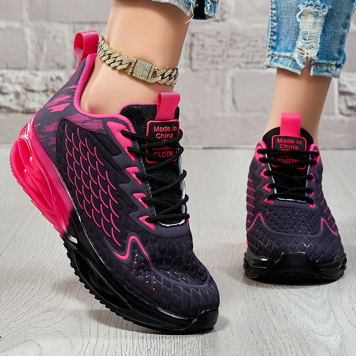 Women's Sneakers and Casual Shoes, Shoes for Woman, Lightweight Running Shoes, Trendy Woman Sneakers Comfort Women Shoes for Casual Street Style