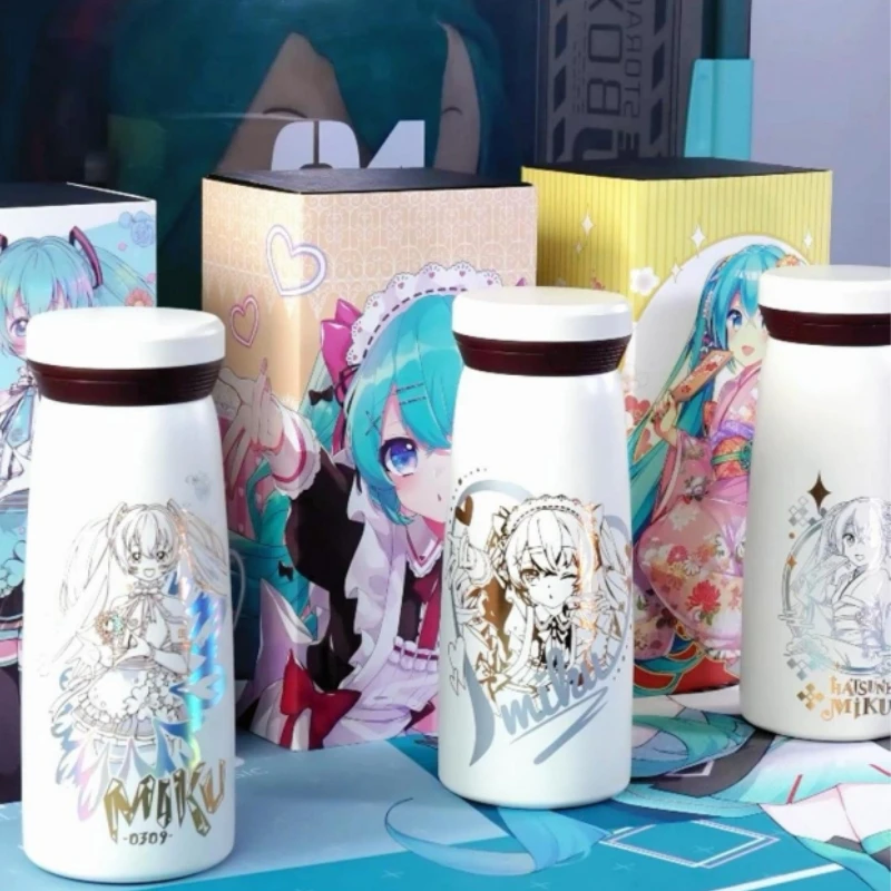 Genuine Original Hatsune Miku Water Cup Genuine Co-branded Secondary Yuan Anime Peripheral Miku Insulation Cup Sub