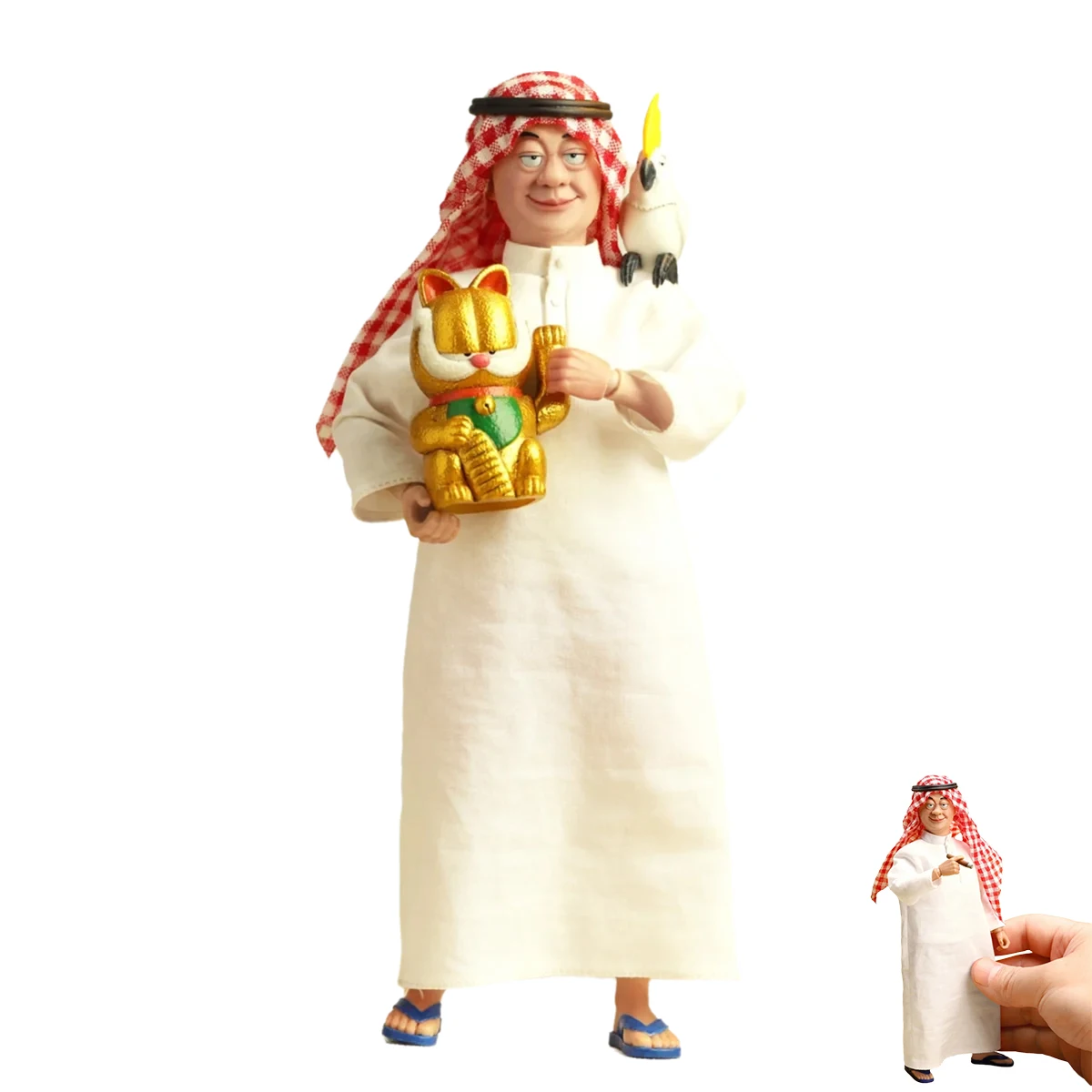 

BOBTOYS CJH013 1/12 Scale Collectible Action Figure - the Arab Wealthy Ou Dehua Full Set Model Toy for Gifts