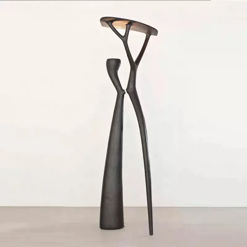 Nordic postmodern creative personalized resin floor lamp humanoid branch floor lamp