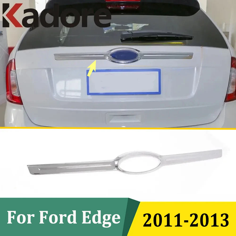 

Для Ford Edge 2011 2012 2013, хромированная крышка багажника из АБС-пластика, накладка на заднюю дверь багажника, декоративная молдинг, защитные аксессуары