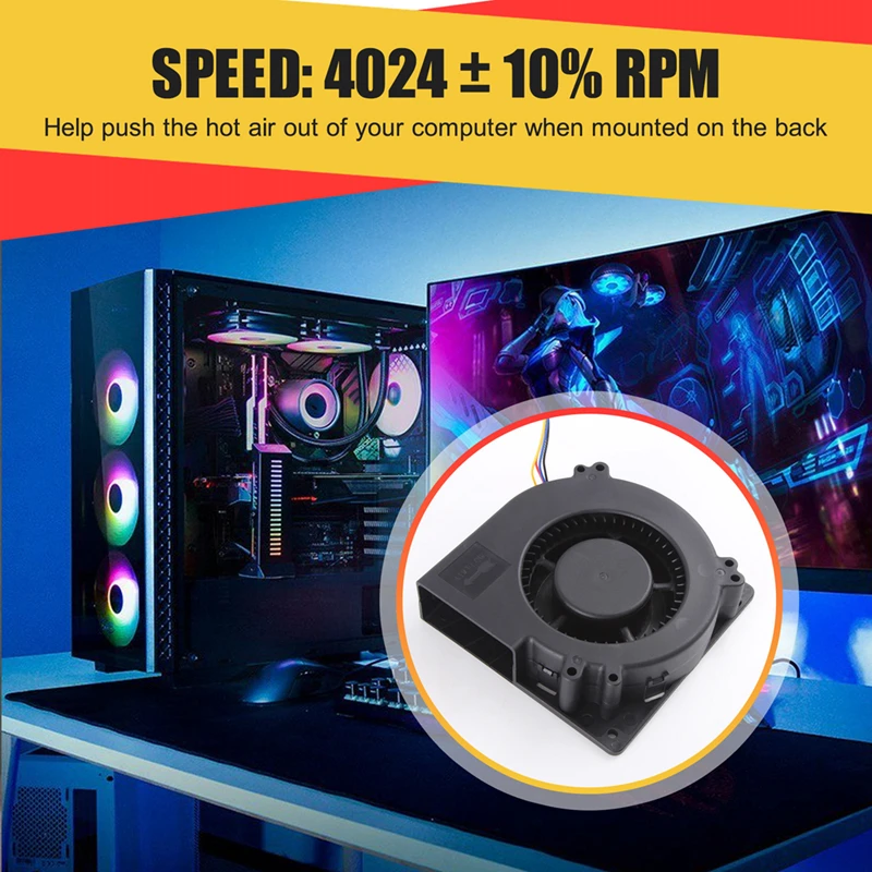 더블 볼 베어링 냉각 송풍기 선풍기, PWM 기능, X1, P1 용, 12032 DC 12V, 4 핀