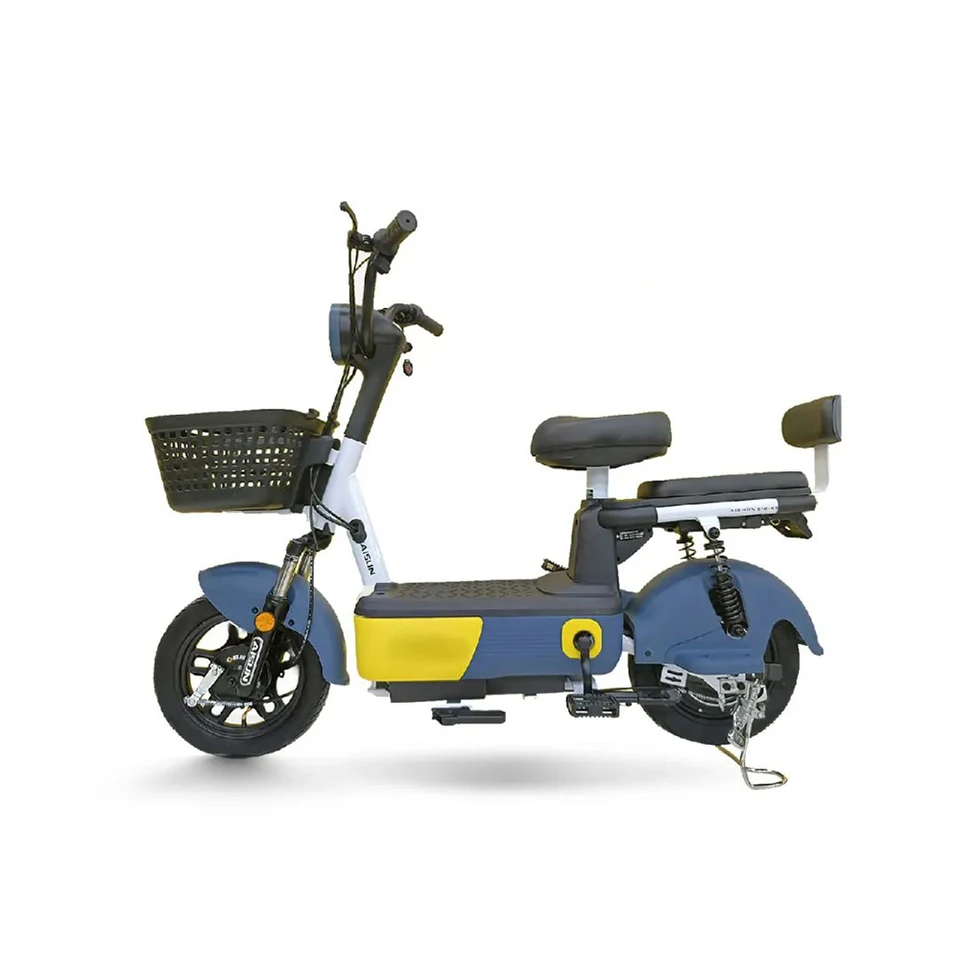 Electric Two-wheeler Cheap 350W Electric Bicycle Step Through Electric City Ebike Scooter With Pedal