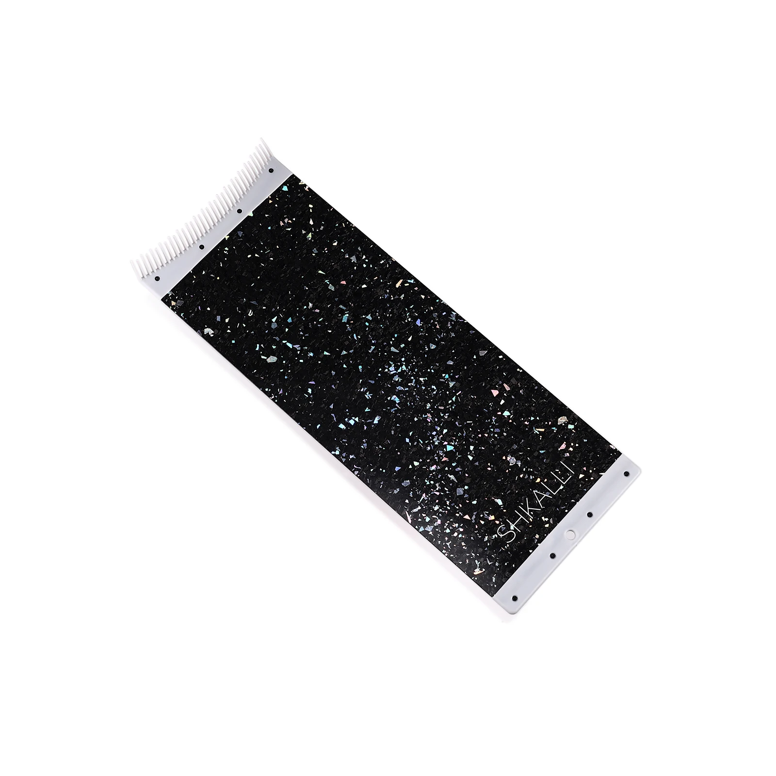 Professionelles Leichtgewicht-Highlighting-Werkzeug SHKALLI Kohlefaser-Haarbrett mit eingebetteten Glitzerpartikeln und Kammzähnen – Detail 7