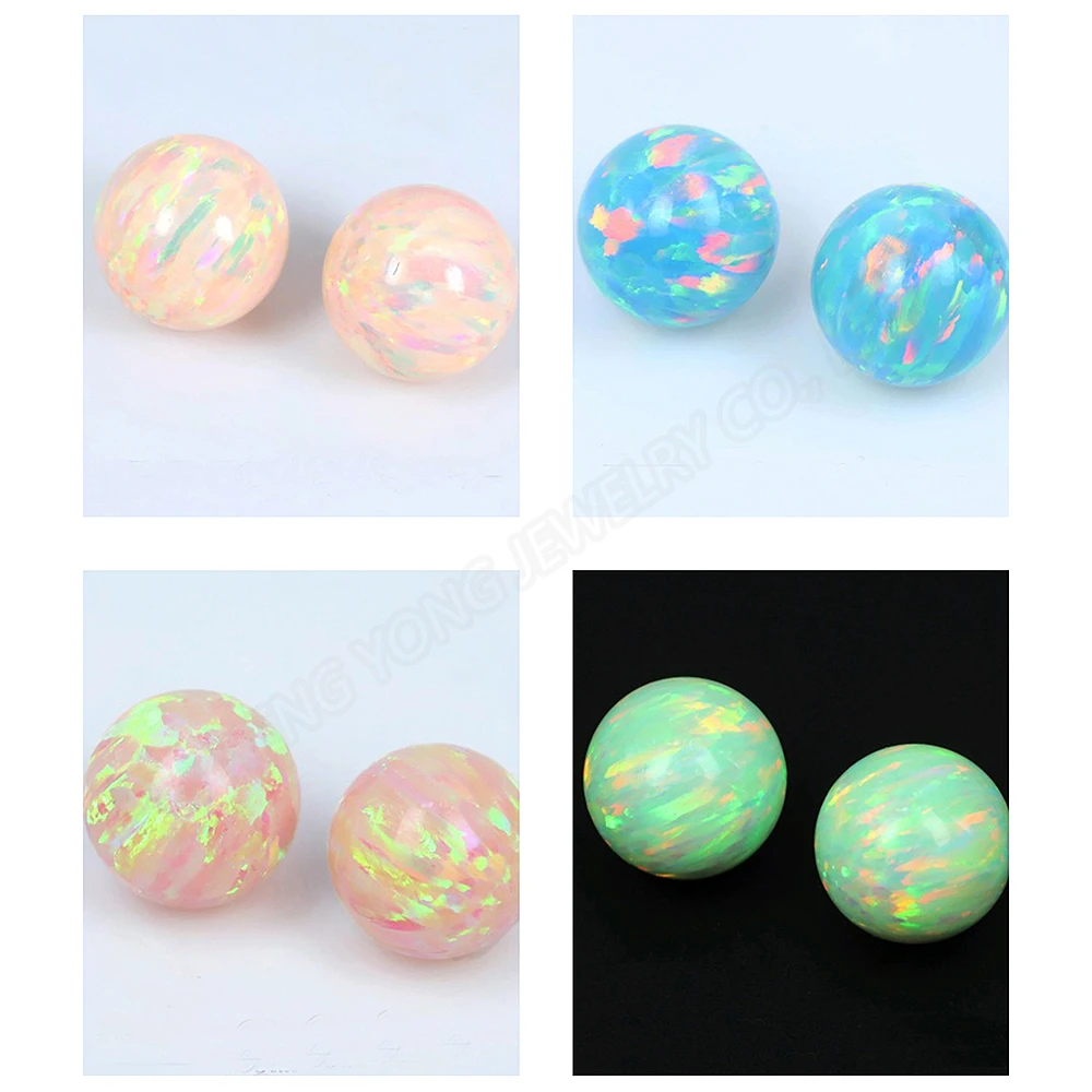 

20pcs 50pcs/Lot New Color Jewelry Beads Synthetic Opal OP79-OP82 Factory Price 2mm-8mm Gemstone Balls