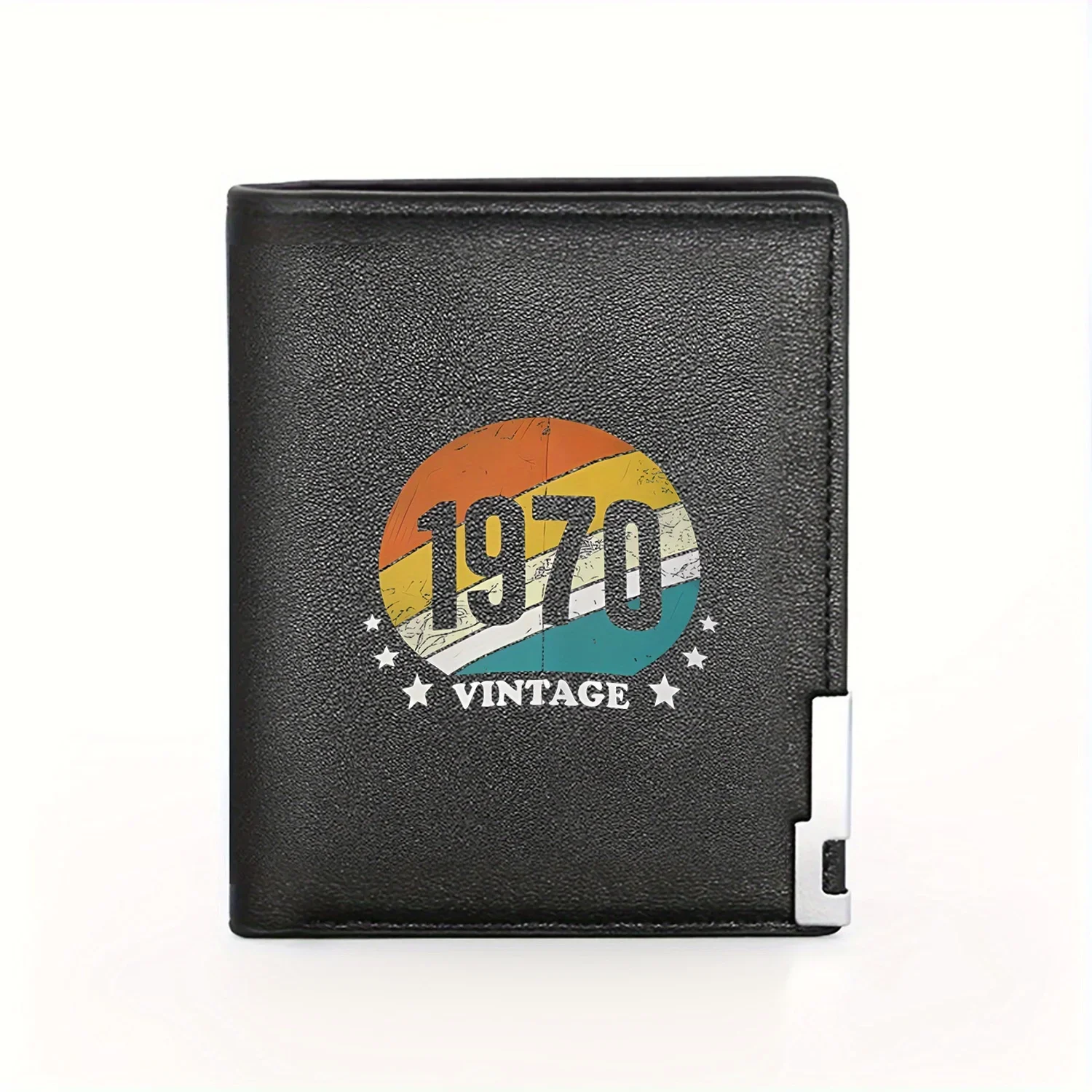

1970 винтажный ретро закат подарок на день рождения мужской кошелек деловой мужской повседневный элегантный простой практичный качественный кошелек стильный принт