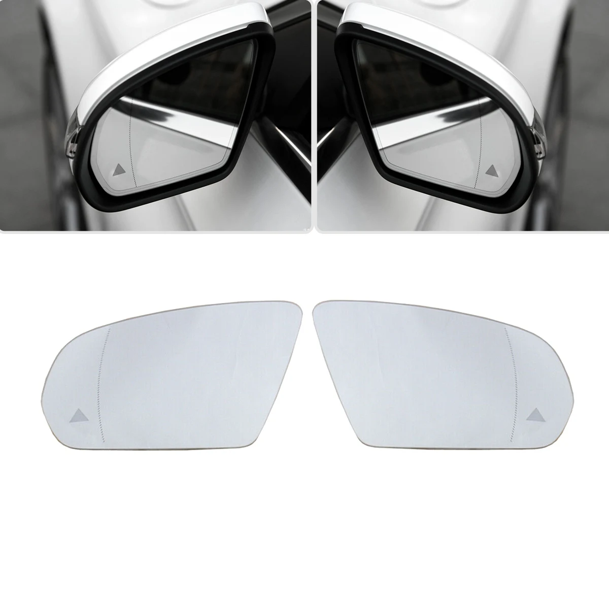 Right Side Wing Rearview Mirror Glass Blind Spot Heated for Mercedes-Benz C,E,S,GLC Class W205 W222 W213 X253 2013-2021