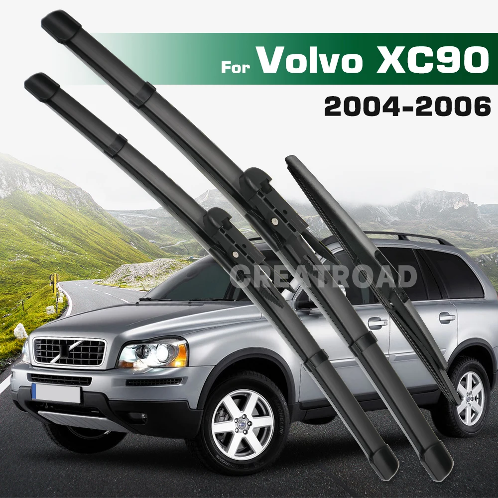 

Набор щеток стеклоочистителя GREATROAD с левым и правым рулем для Volvo XC90 2004-2006, щетки для лобового стекла и окон