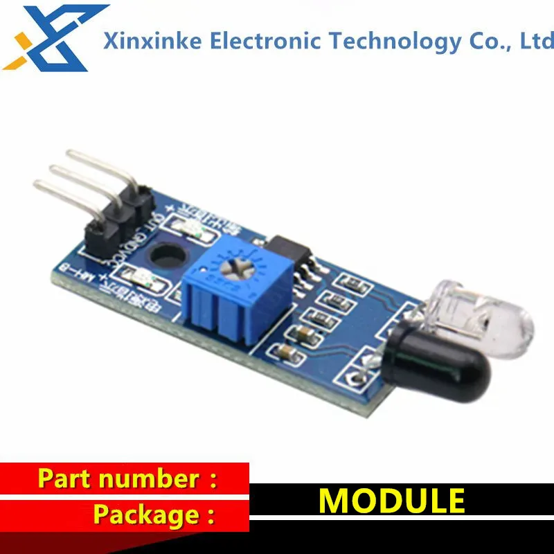 10PCS Intelligent Car Obstacle Avoidance Sensor Module Infrared Beam Module Photoelectric Reflective Tracking and Follow Path