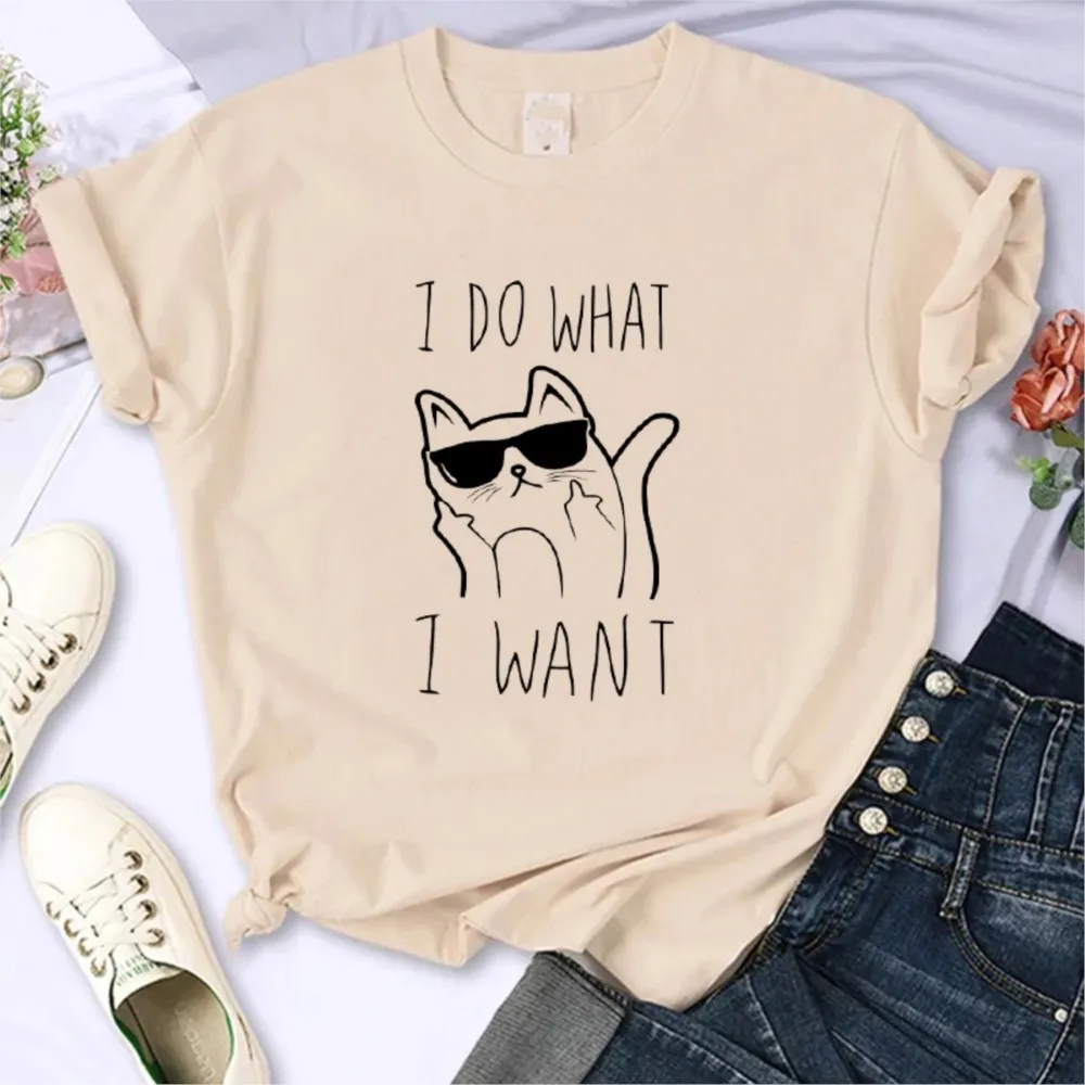 I Do What I Want Cat Graphic Men T-shirts The Kitten Club Unisex Vintage Cotton Sweatshirts Banana Cat Summer Casual Tshirts