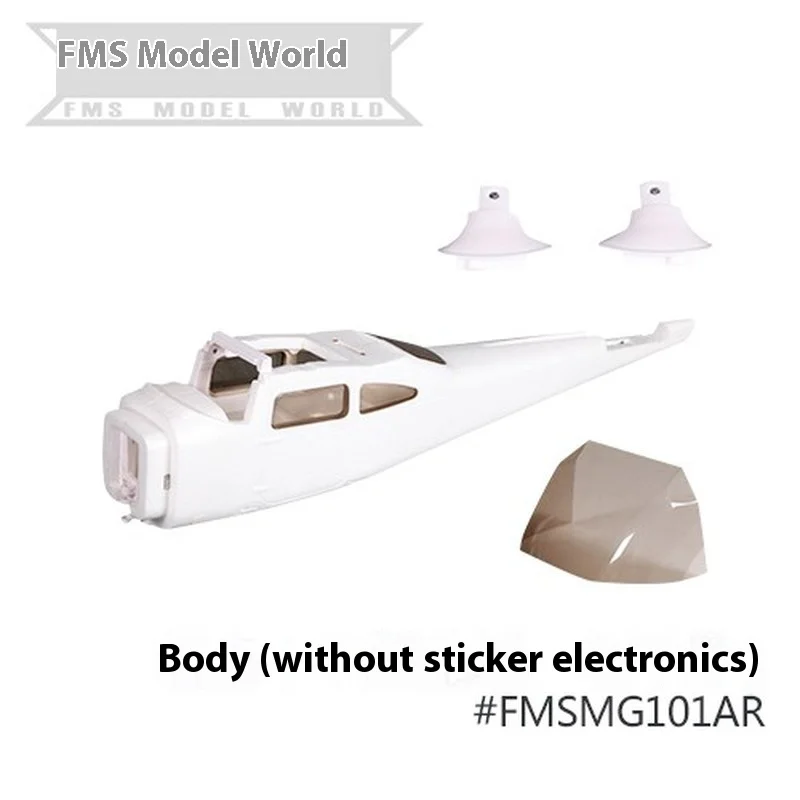 Fms 1400mm Cessna 182 accessoires corps ailes principales couvercle de tête de queue plate palettes de train d'atterrissage arbre moteur abat-jour