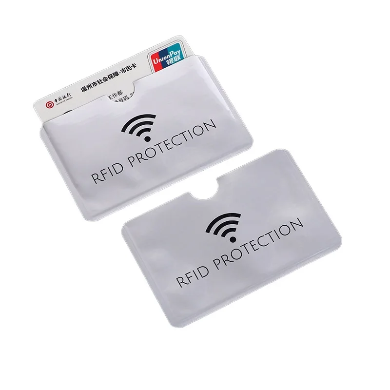 500PCS Credit Card Holder RFID Card Protector Sleeve Anti Scan Blocking Sleeves Anti-skimming RFID Blocking Sleeve