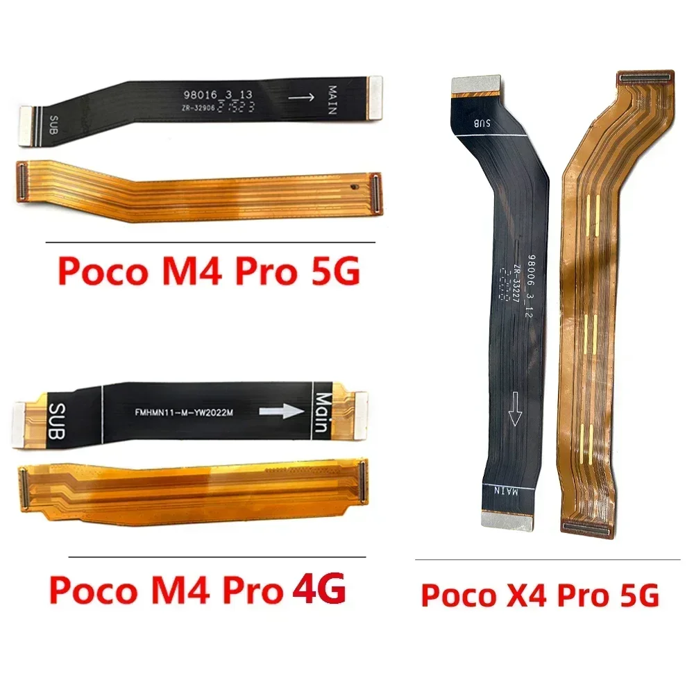 New For Xiaomi Poco X3 NFC F3 F1 F2 X4 M4 Pro 4G 5G Main Motherboard Connector LCD Display Flex Cable Replacement Parts Ribbon