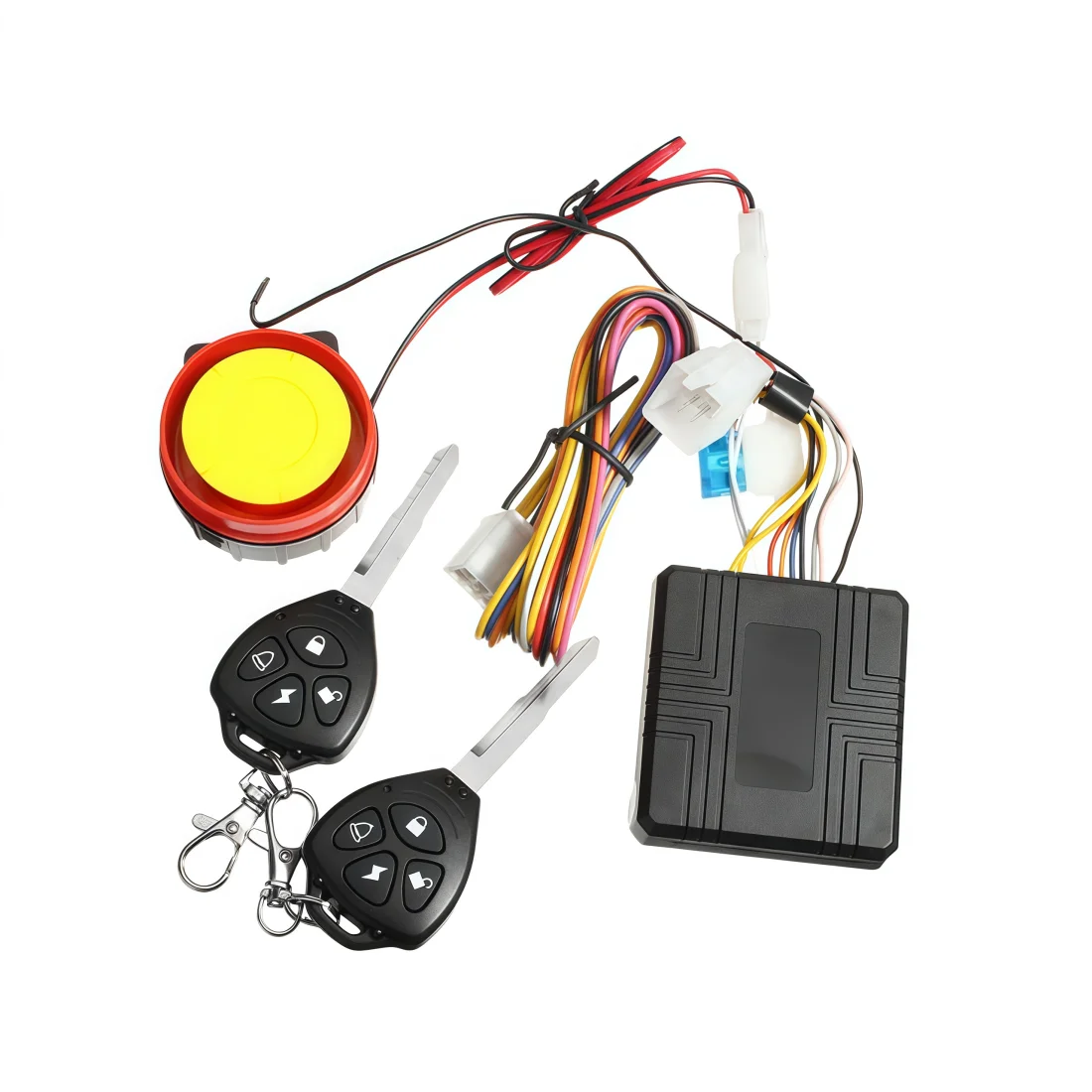 Motorcycle Alarm System Remote Control Motorcycle Anti Theft Kit Car Security Alarm System DC12V 125dB Built in Vibration Sensor