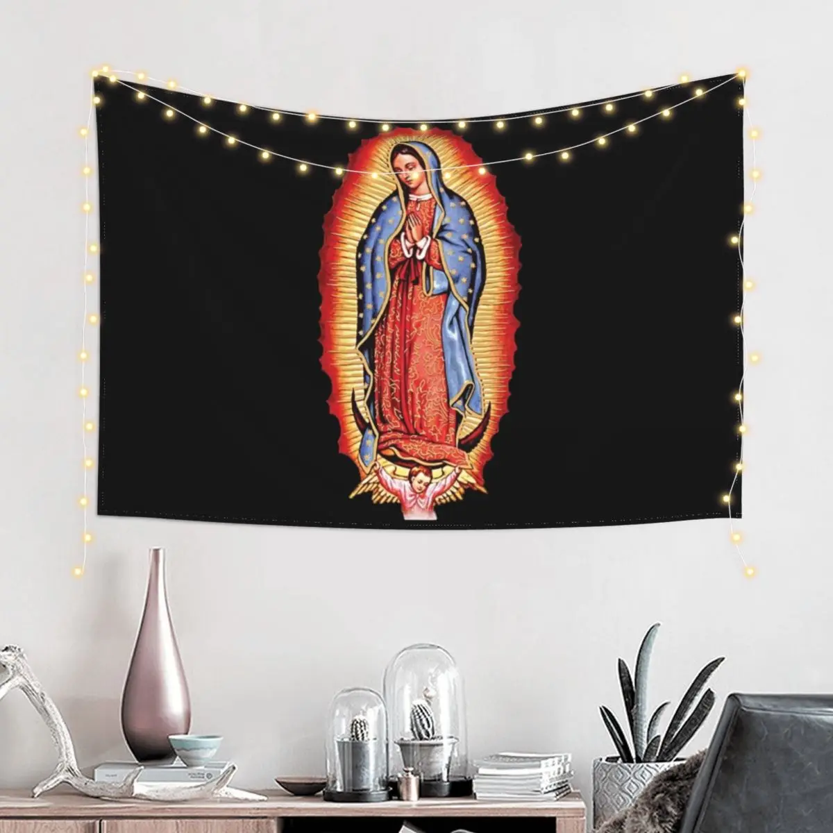 Our Lady of Guadalupe Virgin Mary Tapestry Christmas Decoration Wall Mural Tapestry