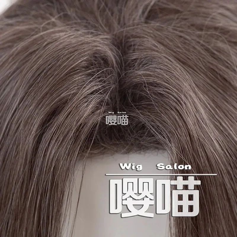 كاندي 2025 لعبة الحب والمساحة العميقة الطراز القديم يي يو شعر مستعار تأثيري طويل رمادي مقاومة للحرارة الشعر الاصطناعية حفلة الهالوين ث #4