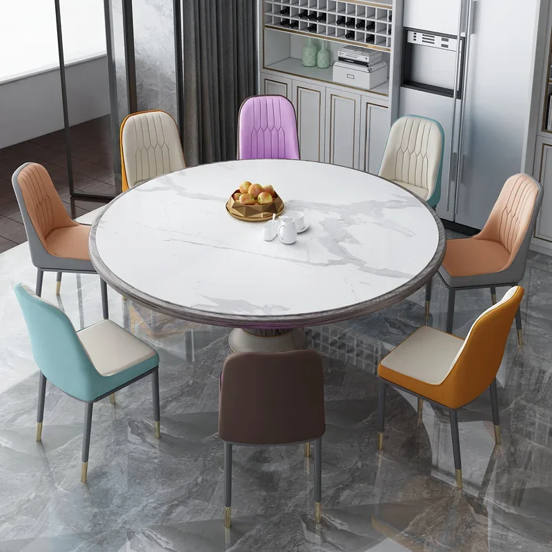 Nordic luxury armchair – metal & leather, living room furniture; fit for dining, leisure, computer use, stylish design - view 4