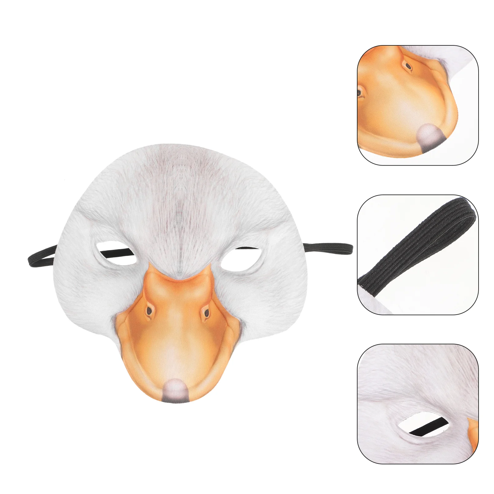 Halloween Mask Cute Carnival Funny Masquerade Party Props Duck (white Eda18007b) Attention-grabbing for Women Face Eva