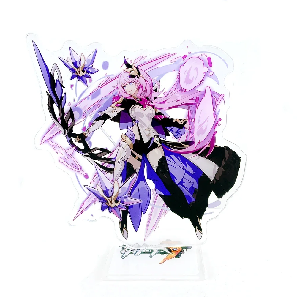 Honkai Impact 3rd Herrschers Elysia Miss Pink Elf Human ego Fu Hua Sentience acrylic stand figure model holder topper