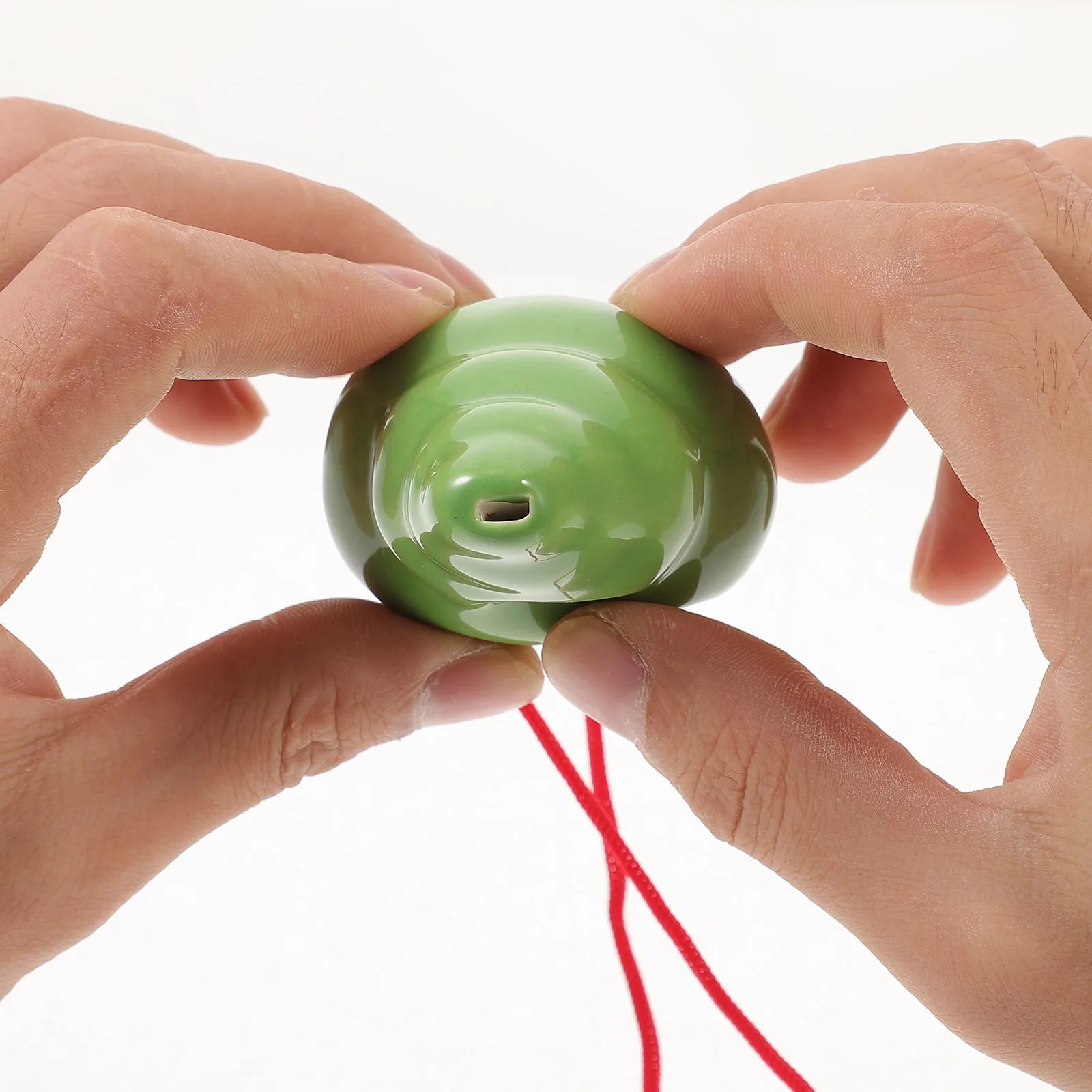 

Ocarina Beginner Instrument Unique Instruments for Authentic Dark Green Pottery