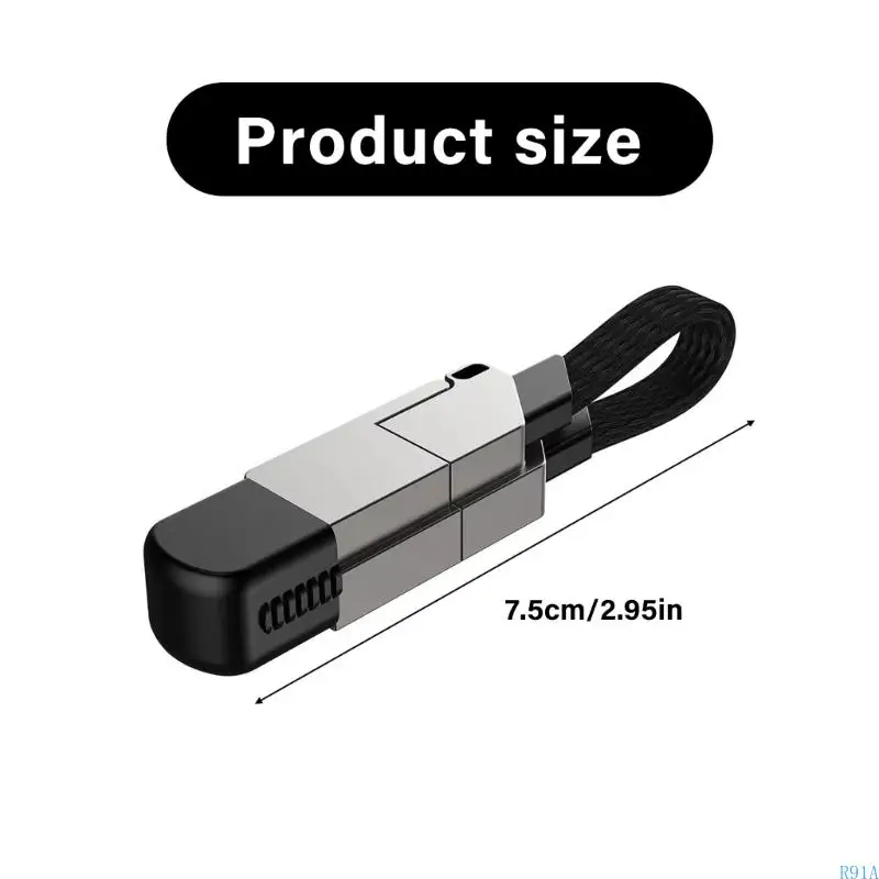 R91A Pesado 4 1 carregador 60W Entrega energia Geral liga zinco conectores magnéticos