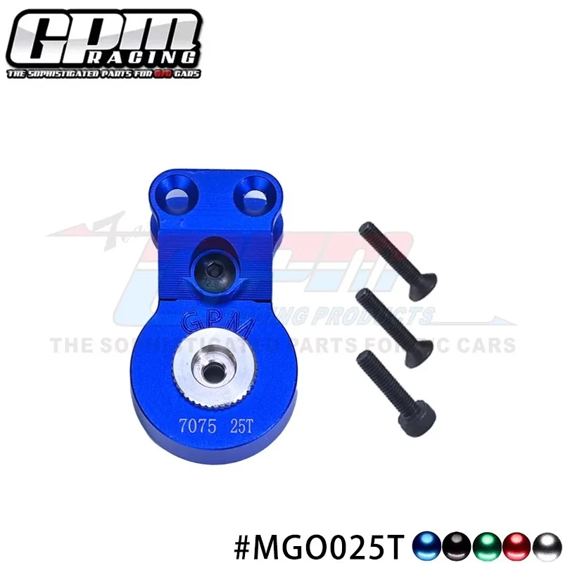 GPM Aluminum 7075 Servo Saver Steering 23T/25T W. Built-In Spring For ARRMA 1/10 Gorgon ARA340192