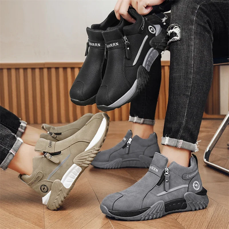 أحذية أكسفورد للرجال أحذية كاجوال للاستخدام الخارجي أحذية مشي مريحة للرجال متينة وخفيفة الوزن #4