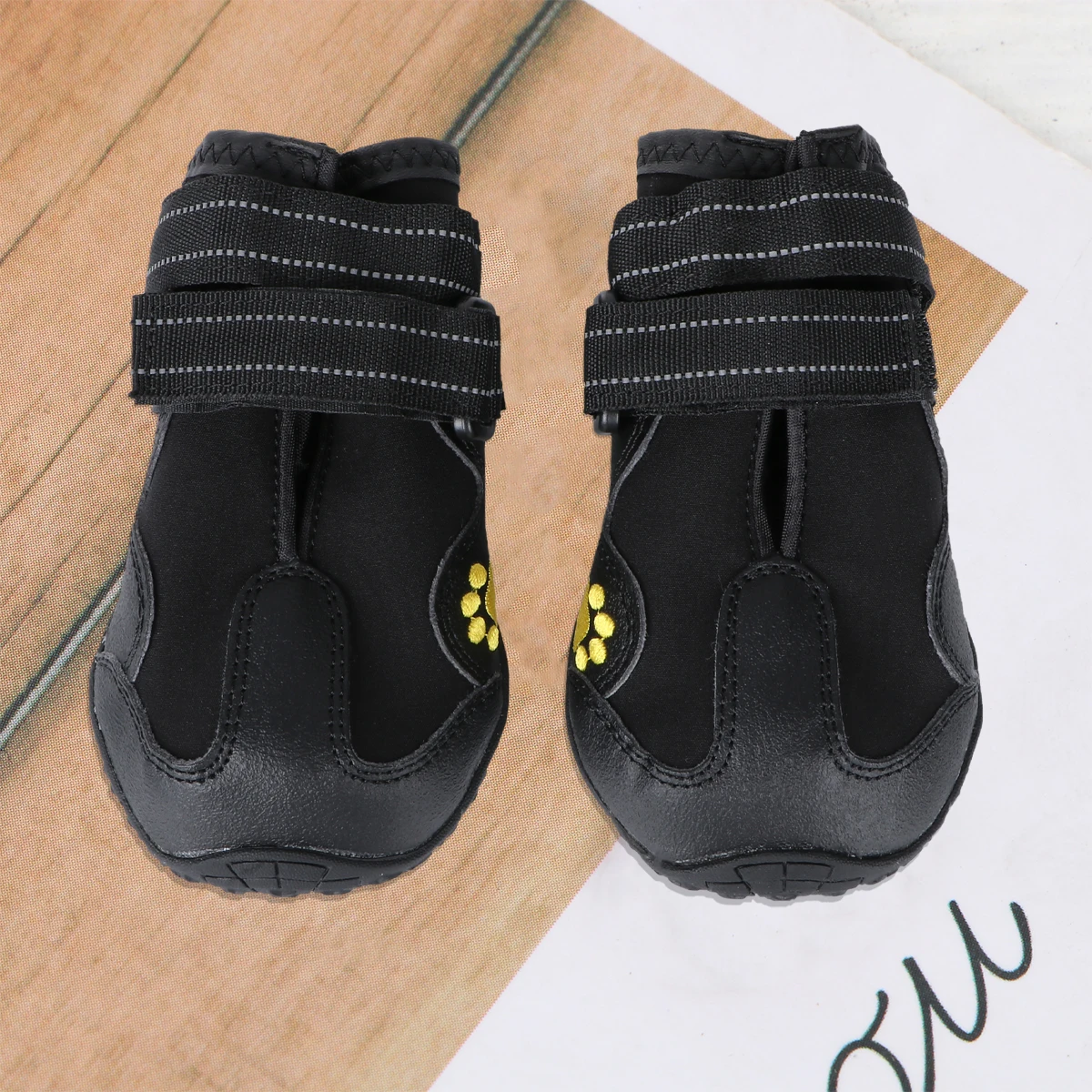 

4Pcs Pet Dog Snow Boots Waterproof Winter Anti Slip Casual Hiking Running Warm Shoes Puppy Size 7 Pet Dog Shoes