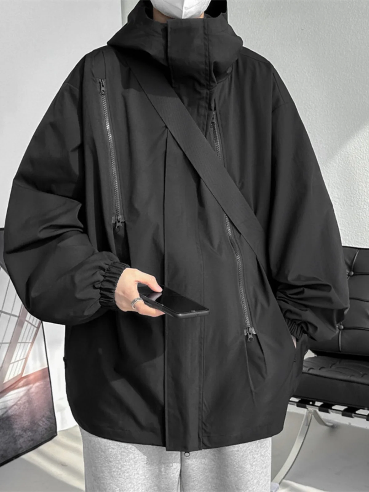 

Мужской ветрозащитный и водонепроницаемый костюм Bla Knight American Sle Functional Jaet для активного отдыха, весна-осень, трендовый бренд