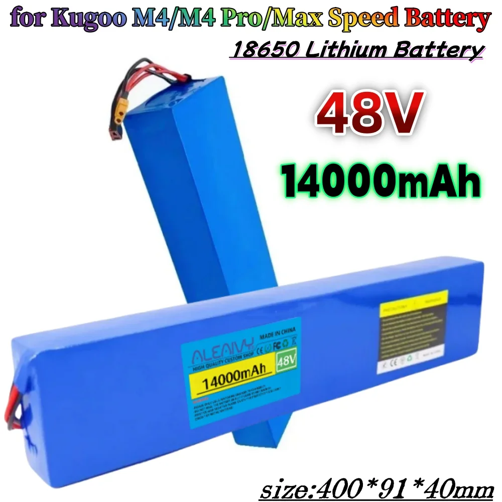 

48V 14000mAh Li-ion Battery 13S4P - with BMS for Kugoo M4/M4Pro/MaxSpeed Electric Scooters, High Capacity Replacement Battery .