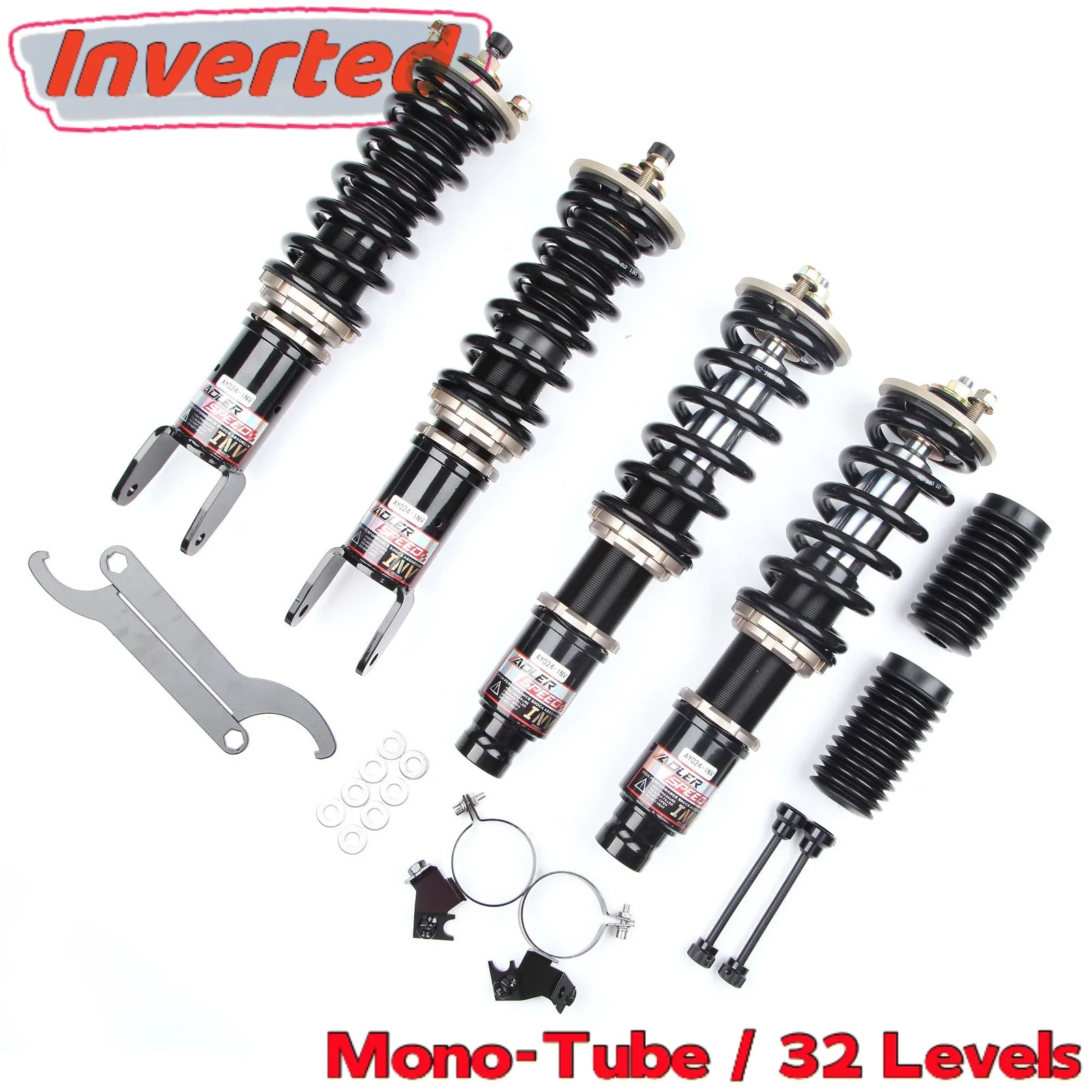 ADLERSPEED 32 Clicks Coilovers Inverted Suspension for Honda Civic 92-00 Integra 94-01 New