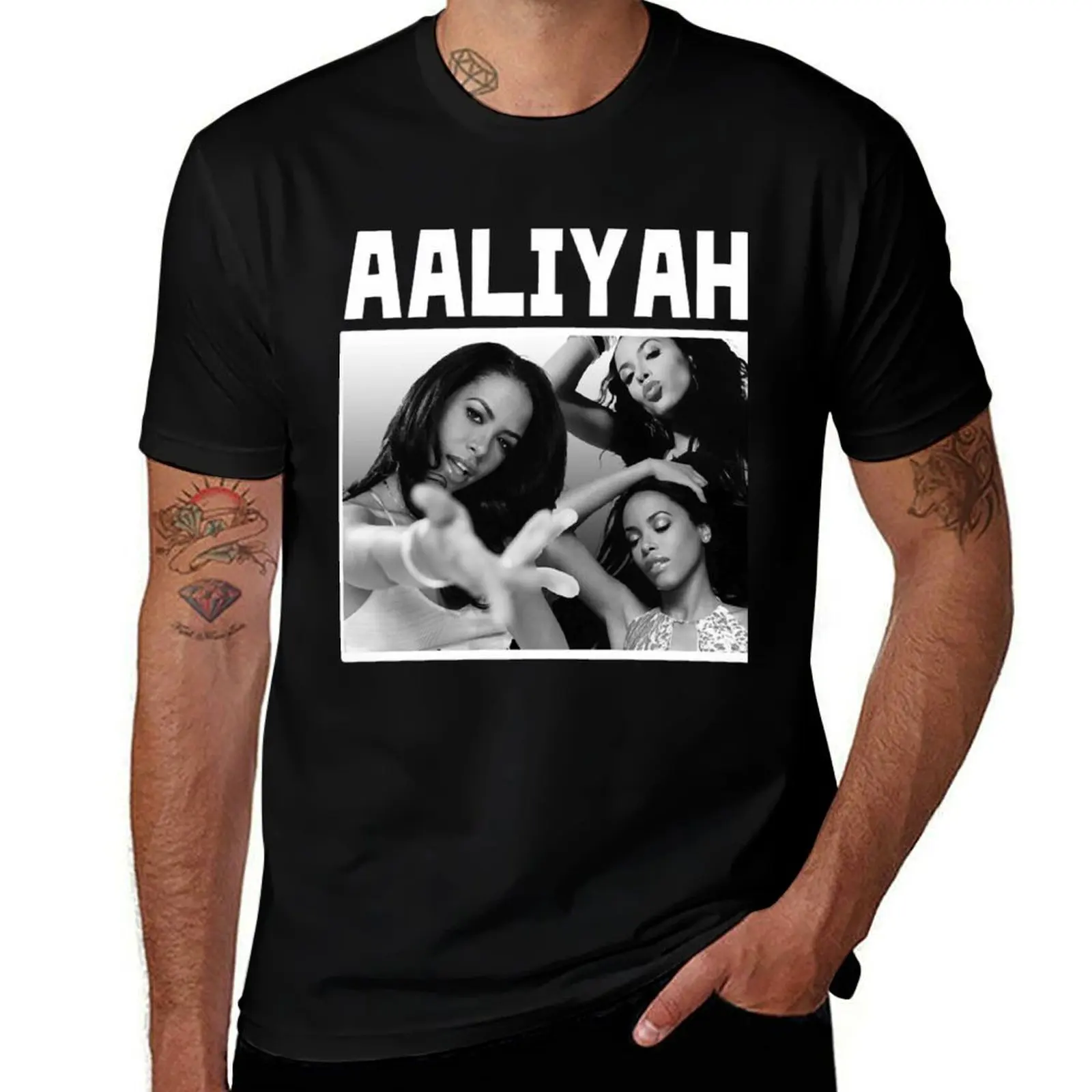 Iconic Aaliyah Tribute: Timeless R&B Legend T-Shirt Casual Lightweight Short Sleeve Top T-Shirt